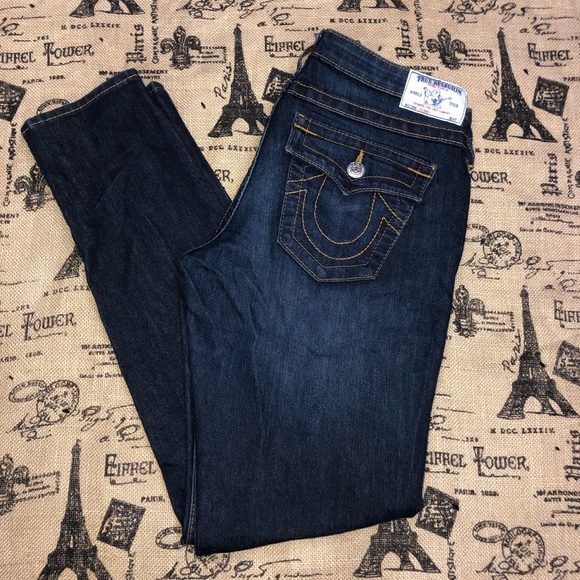 True Religion Denim - True Religion Blue Denim Skinny Jean Size 32 Excellent Condition